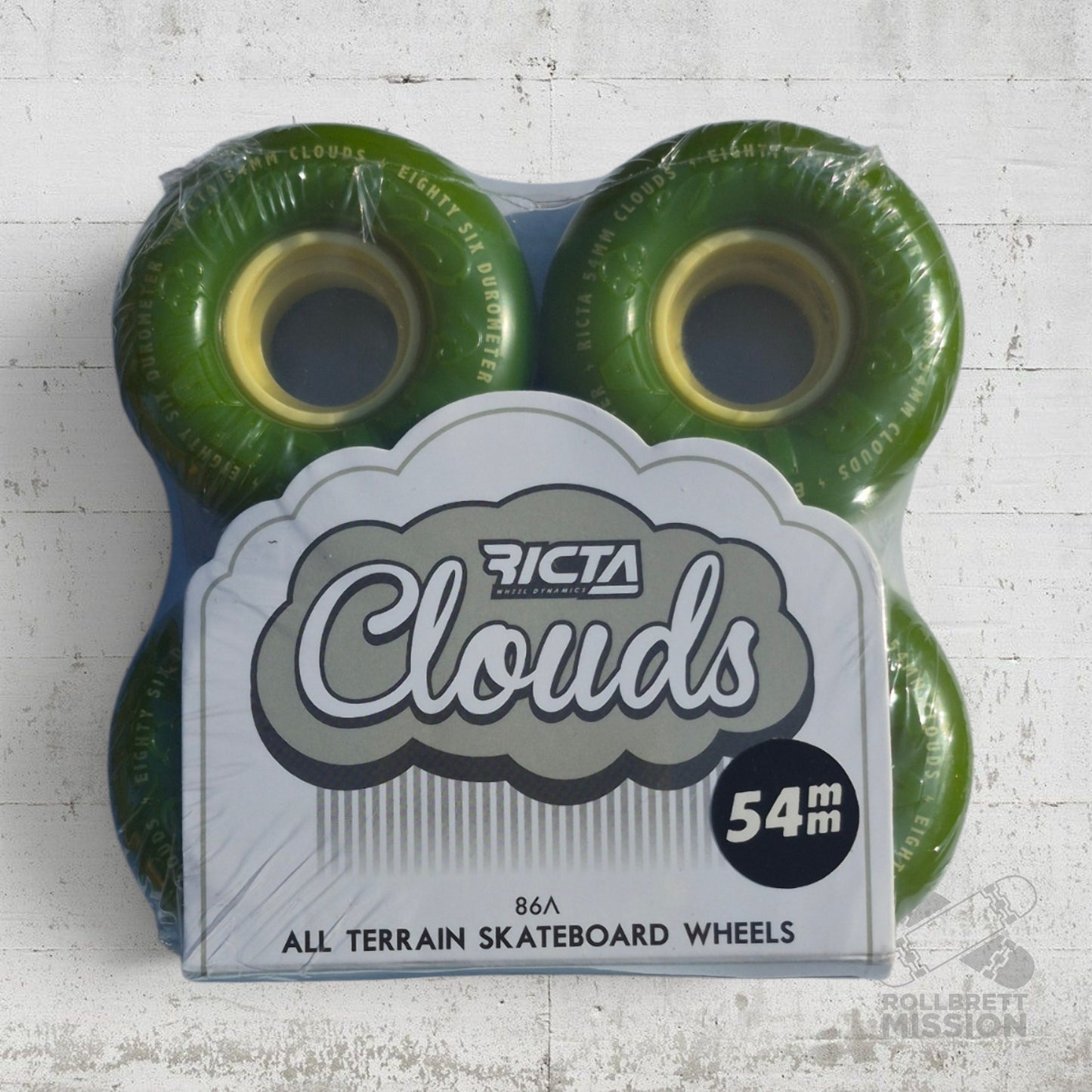 Ricta Clouds Green/Natural 86A 54mm Wheels