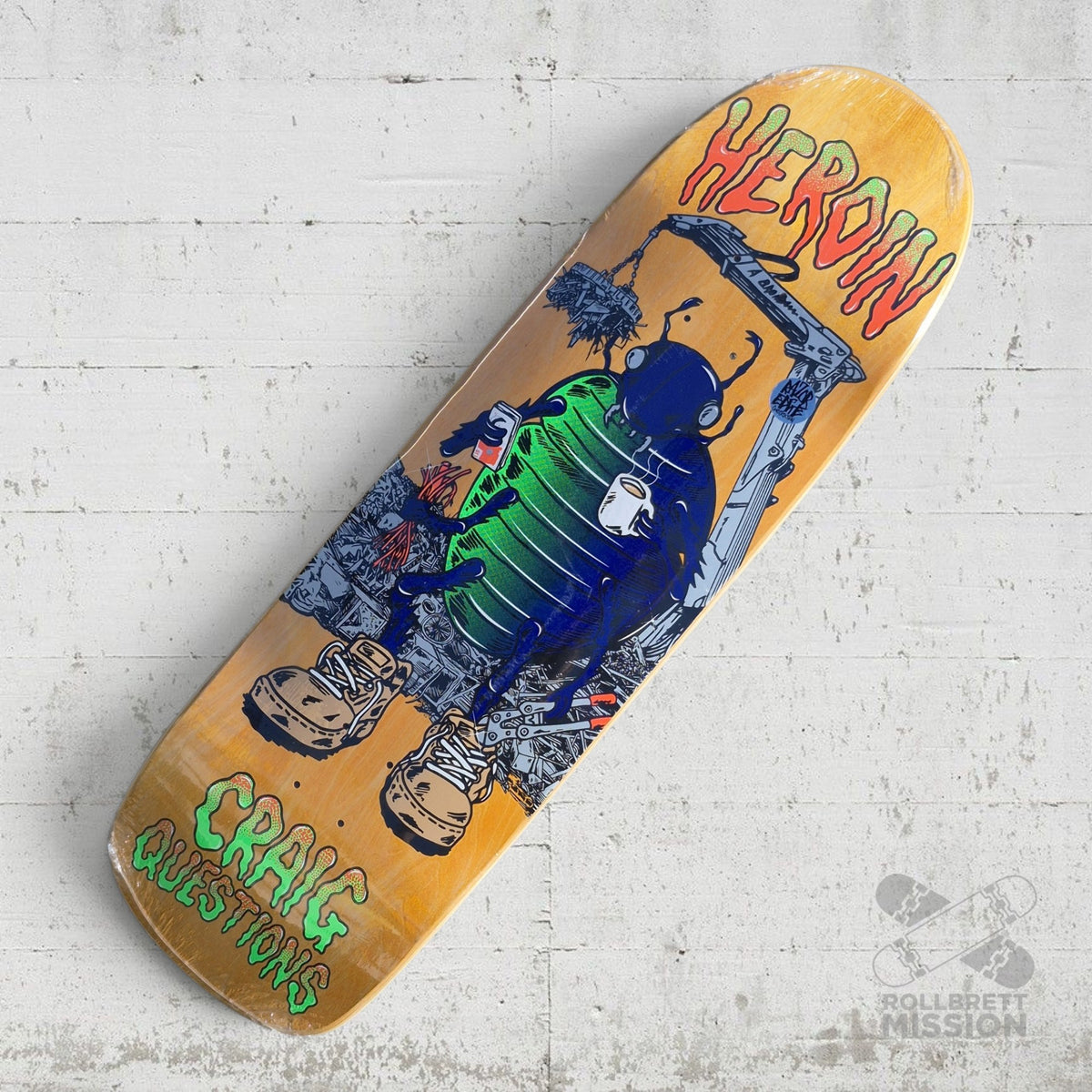 Heroin Skateboards Craig Questions Bug 9.6 Deck