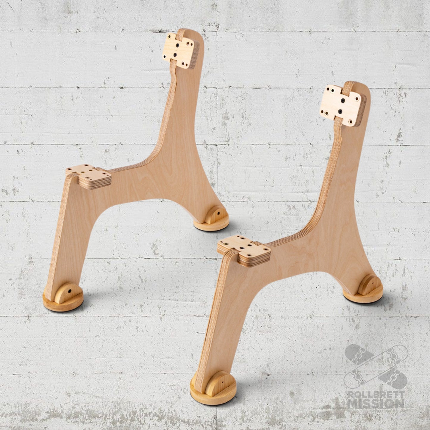Wooden Skateboard Bench - Beine aus Holz für Sitzbank