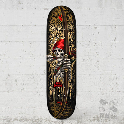 Powell Peralta Pro Zach Doelling Archer FLIGHT Skateboard Deck Gold Foil - Shape 313 - 8.30 x 31.61