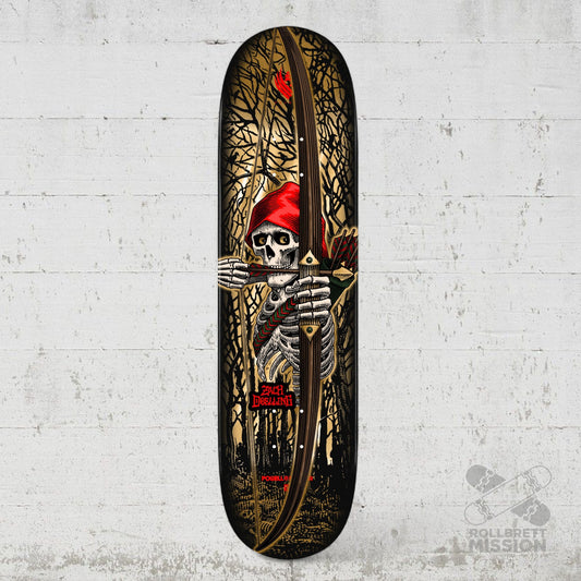 Powell Peralta Pro Zach Doelling Archer FLIGHT Skateboard Deck Gold Foil - Shape 313 - 8.30 x 31.61