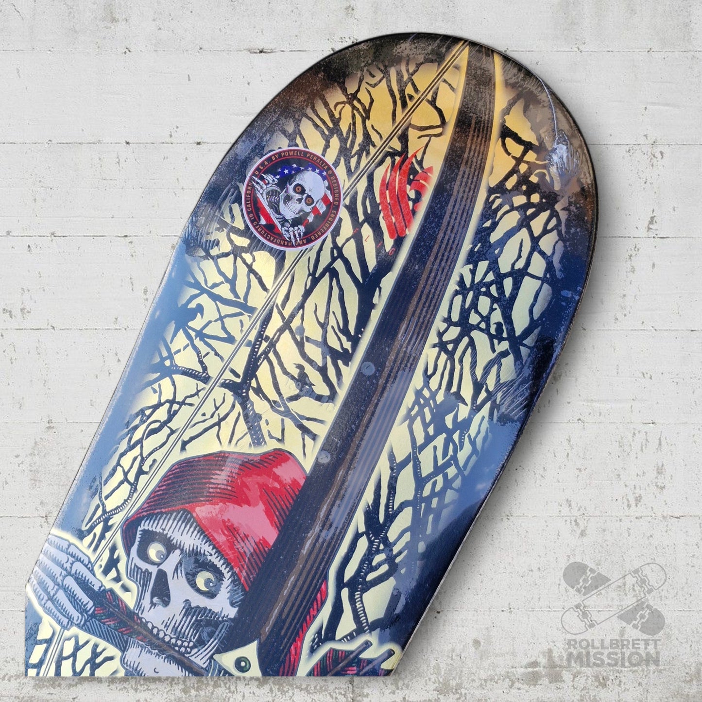 Powell Peralta Pro Zach Doelling Archer FLIGHT Skateboard Deck Gold Foil - Shape 313 - 8.30 x 31.61