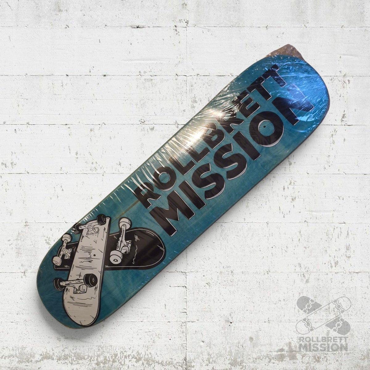 Rollbrett Mission KURZER ZWILLING 3D Logo 8.0 Short Twintail Deck