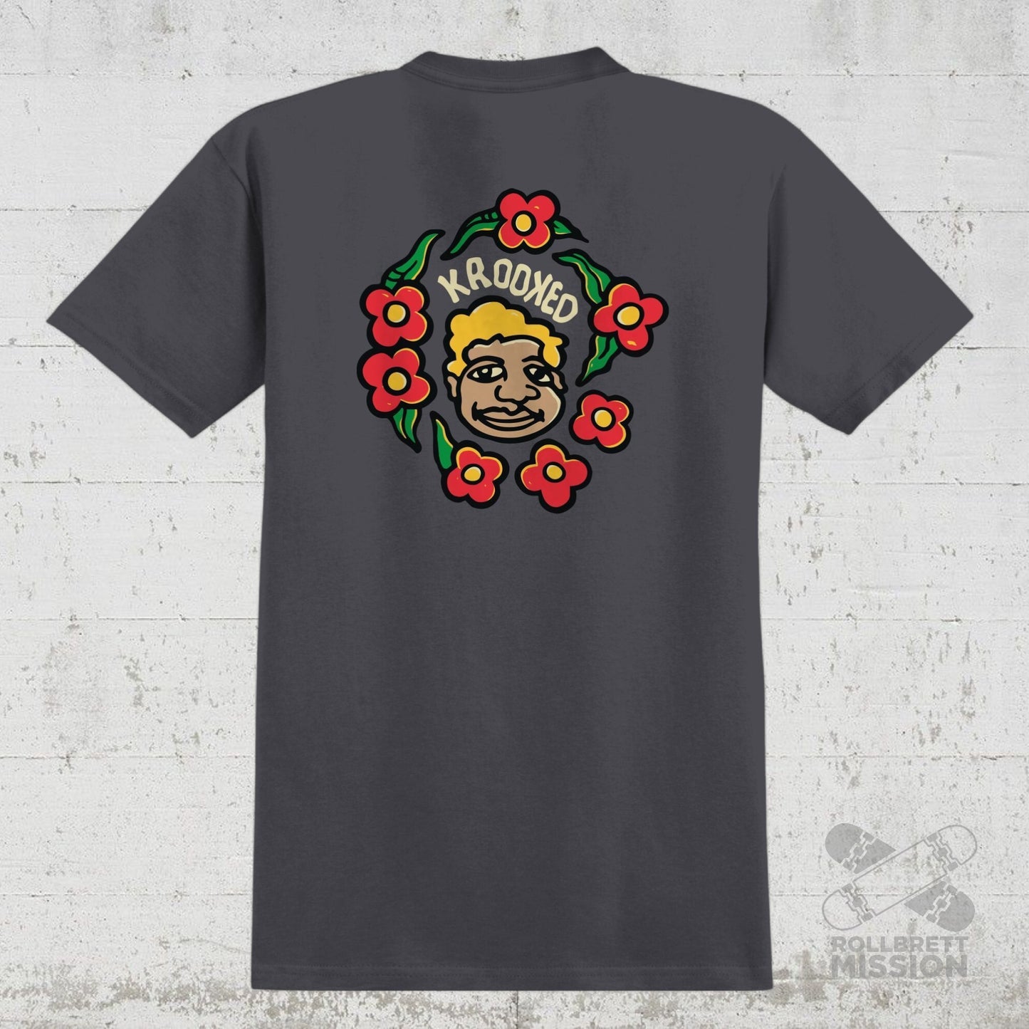 Krooked T-Shirt MG charcoal