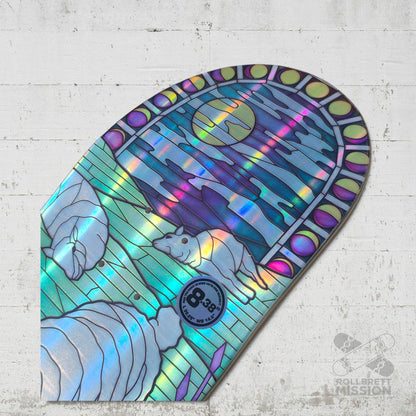 Real Dennis Busenitz Holographic Rainbow Foil Cathedral 8.38 Deck