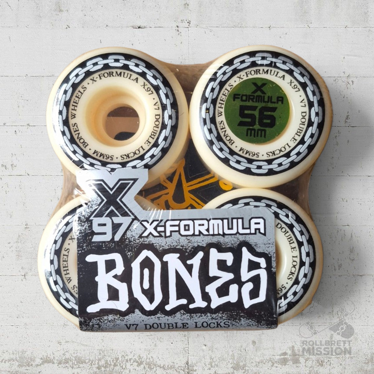 Bones X-Formula 97A 56mm Double Lock V7 Shape Annuals Wheels