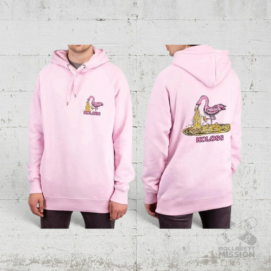 Koloss Hoodie Flamingo Kotze candy pink