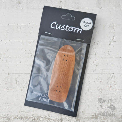 Custom Fingerboard Deck Old School dark brown