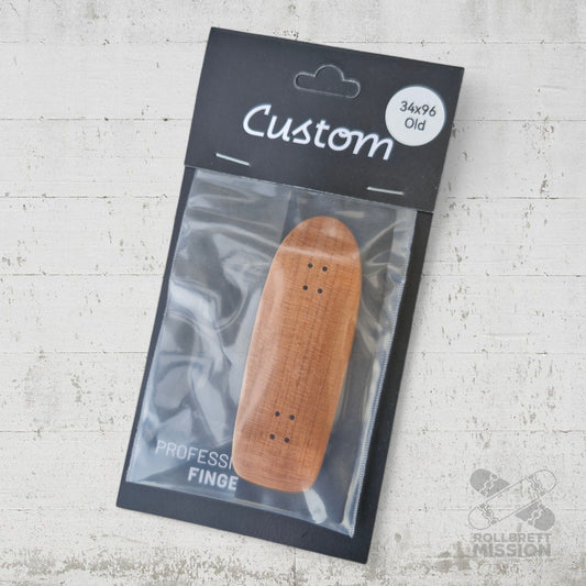 Custom Fingerboard Deck Old School dark brown