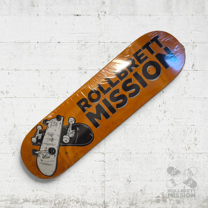 Rollbrett Mission KURZER ZWILLING 3D Logo 8.5 Short Twintail Deck