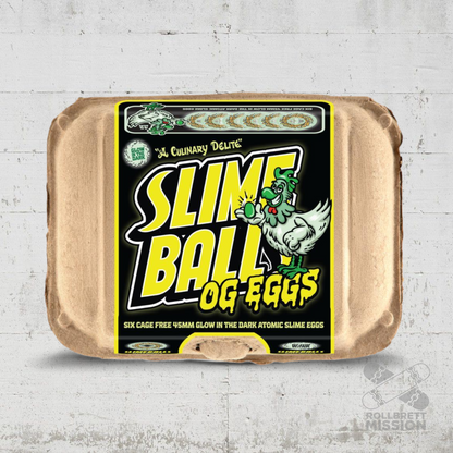 Slime Balls 45mm OG Eggs Half Dozen 99a Glow In The Dark Wheels
