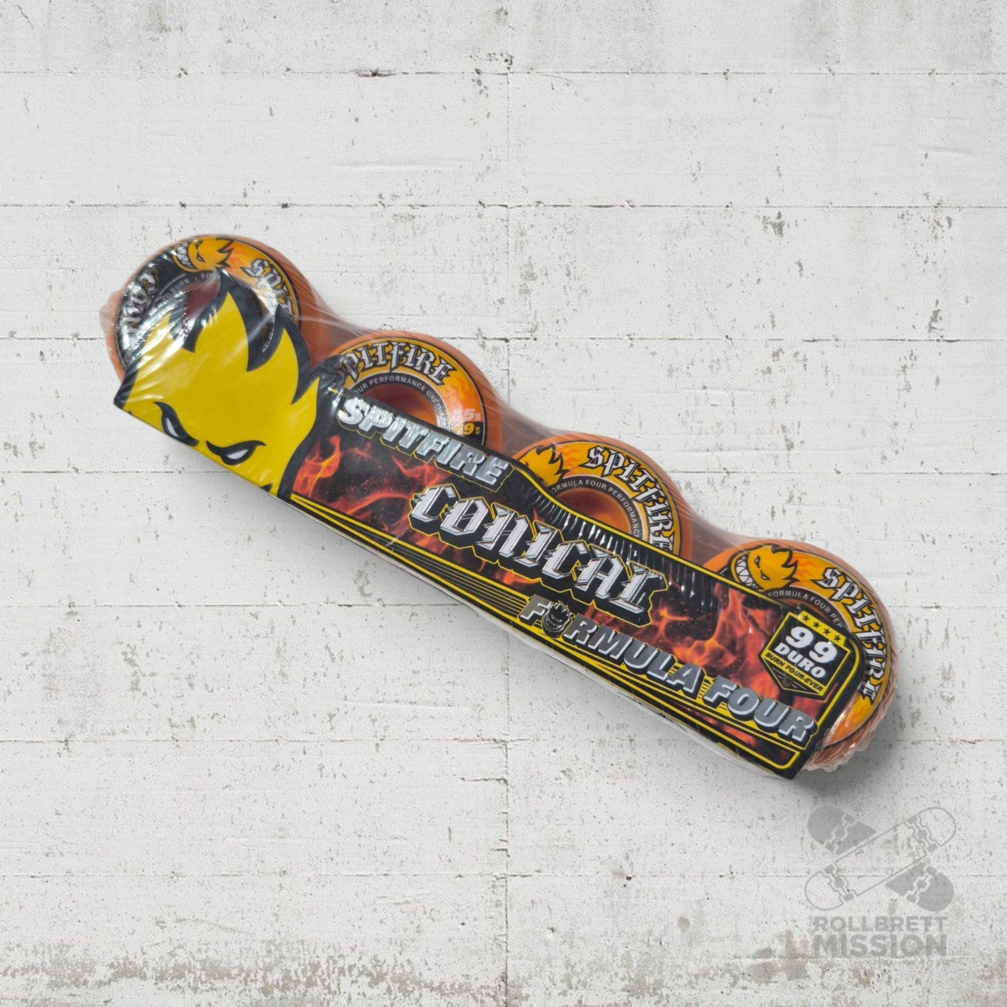 Spitfire F4 55mm 99A Conical orange Wheels