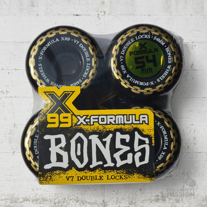 Bones X-Formula 99A 54mm Double Lock V7 Shape Annuals black Wheels
