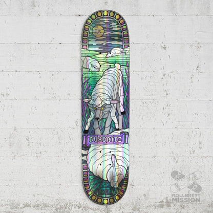 Real Dennis Busenitz Holographic Rainbow Foil Cathedral 8.38 Deck