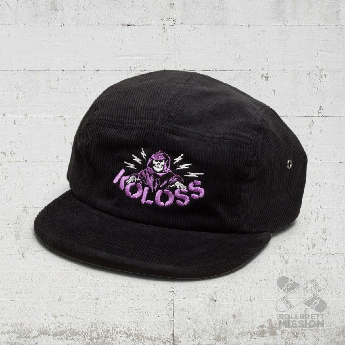 KOLOSS 5 Panel Cord Cap Purple Saint black