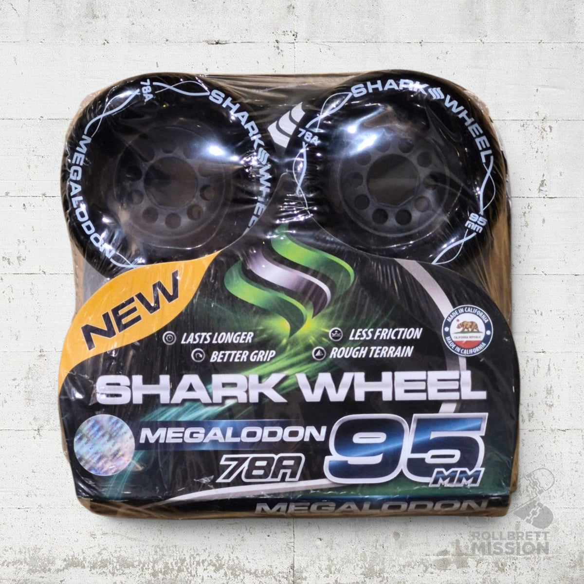 Shark Wheels Megalodon 78A 95mm black