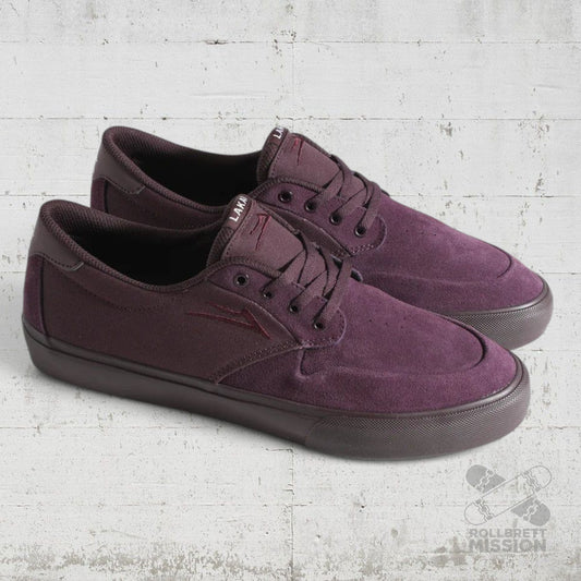Lakai Footwear Riley 3 black cherry suede