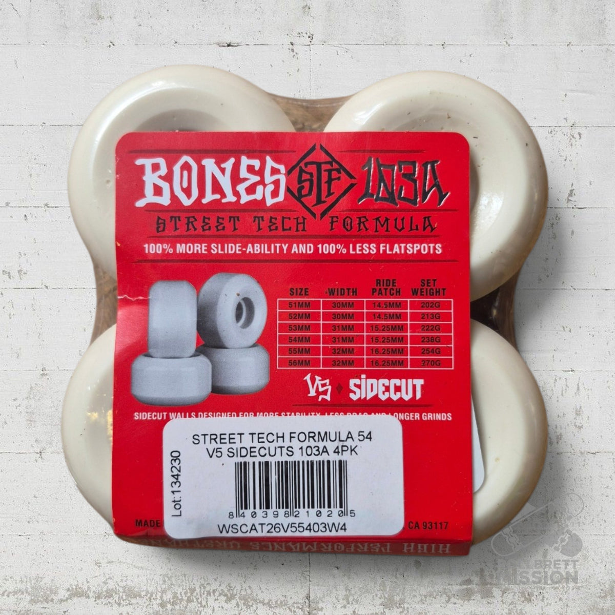 Bones STF V5 Sidecut Annuals 103A Wheels