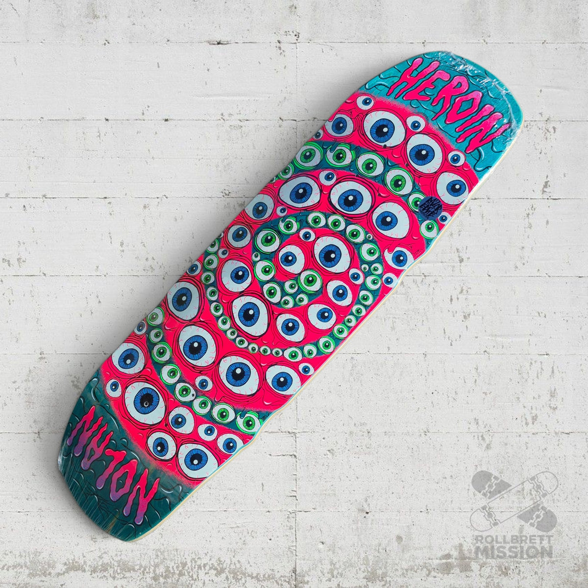Heroin Skateboards Nolan Spiralize 9.5 Deck
