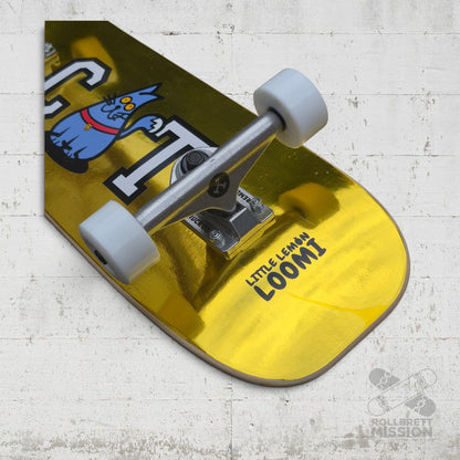 Little Lemon Loomi Kids Korkgrip Light Cruiser Skateboard 7.75 x 25.25 Golden Cat