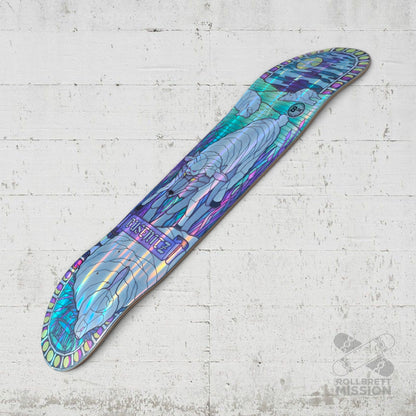 Real Dennis Busenitz Holographic Rainbow Foil Cathedral 8.38 Deck
