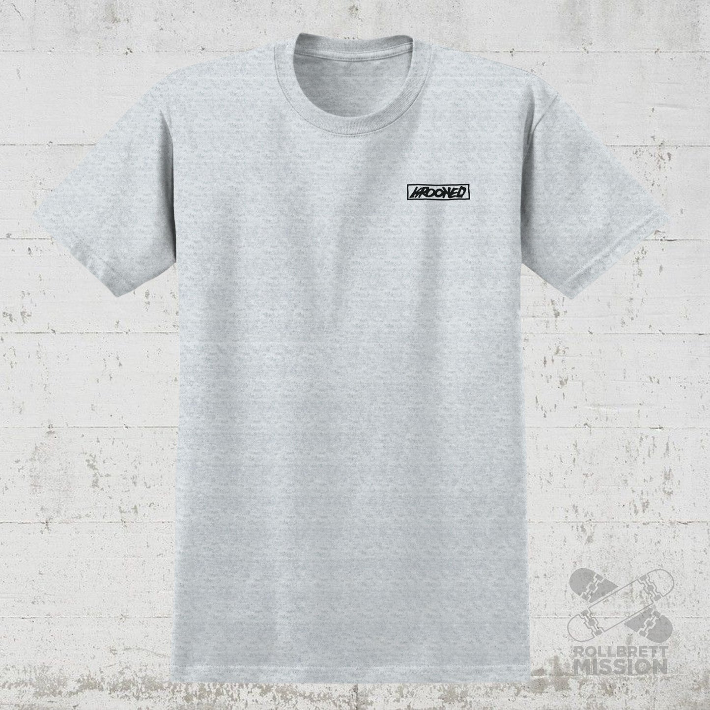 Krooked T-Shirt Moonsmile ash grey