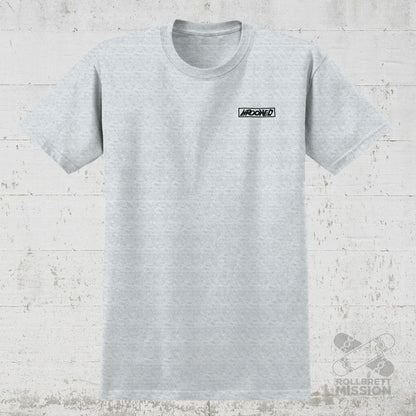 Krooked T-Shirt Moonsmile ash grey