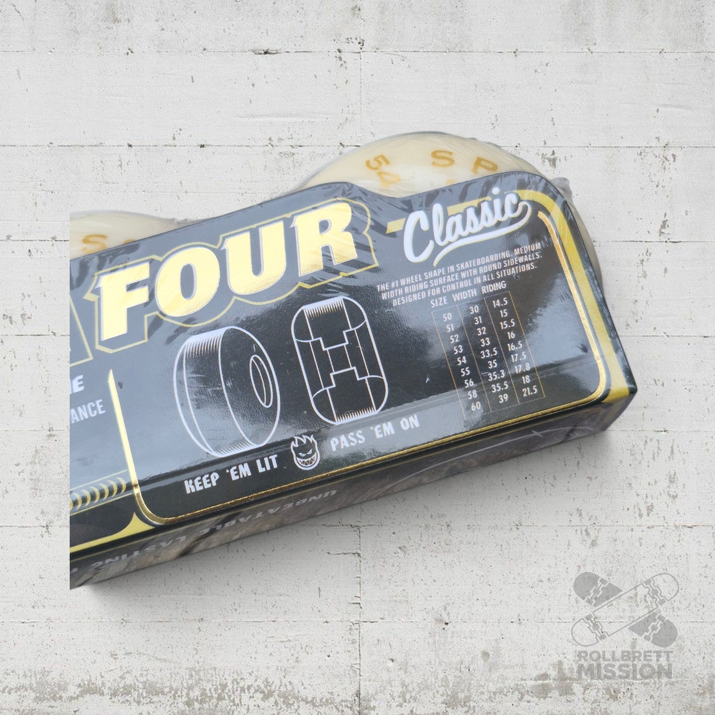 Spitfire F4 54mm 101A Classic silver Wheels