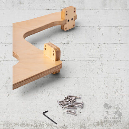 Wooden Skateboard Bench - Beine aus Holz für Sitzbank