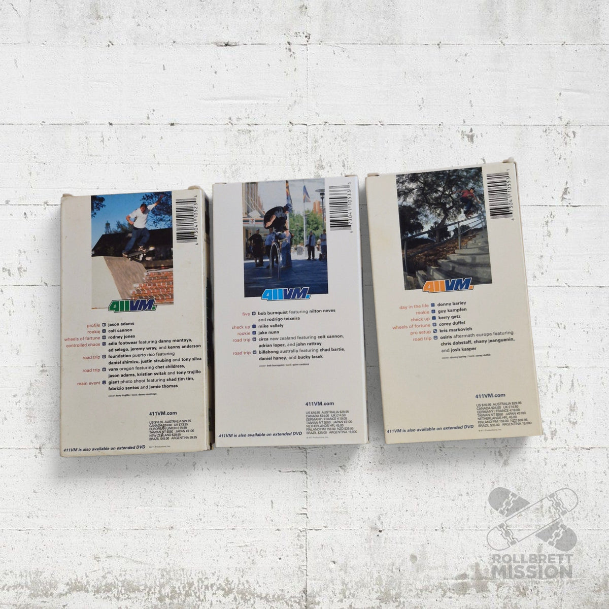 VHS Skatevideo 411VM Issue 46 47 48 52 53 55 2001 2002