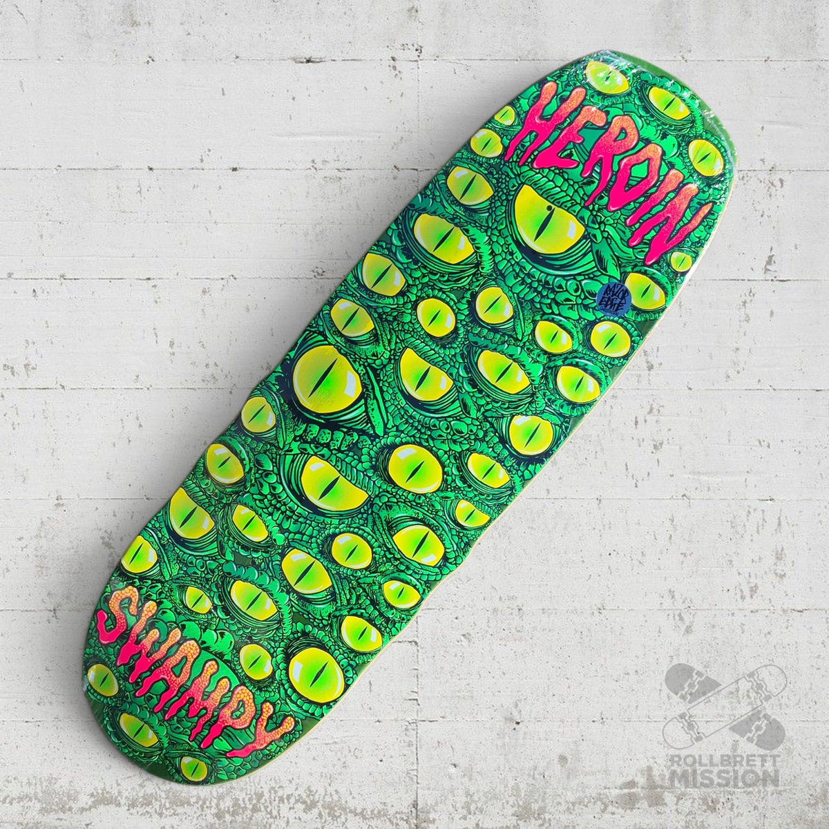 Heroin Skateboards Swampy Eyes 10.0 Deck