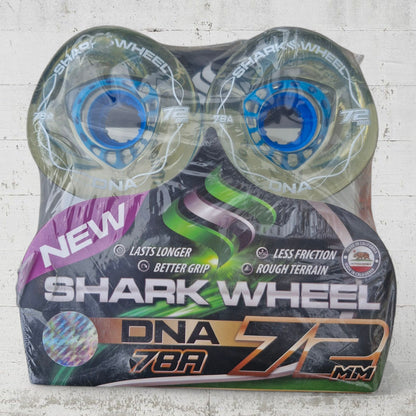 Shark Wheels DNA 78A 72mm clear blue core