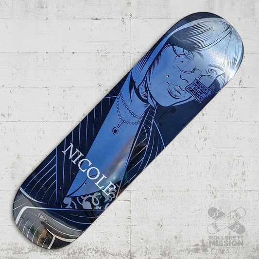 Real Nicole Hause Crush LTD Twin 8.5 silver foil Deck