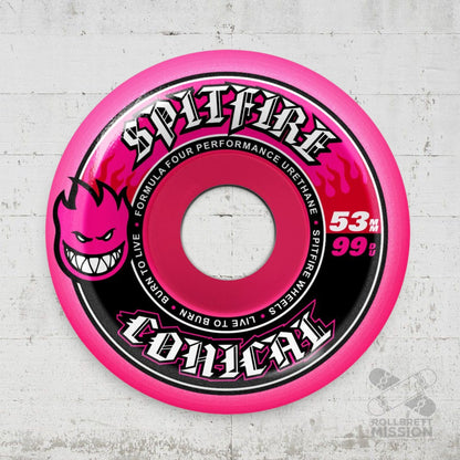 Spitfire F4 53mm 99A Conical pink Wheels