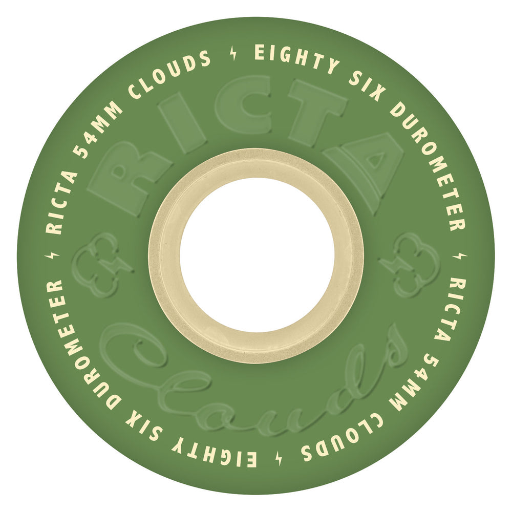 Ricta Clouds Green/Natural 86A 54mm Wheels