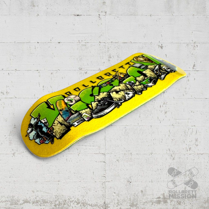 Custom x Rollbrett Mission Fingerboard Deck Shop Spirit 34mm Boxy Shape