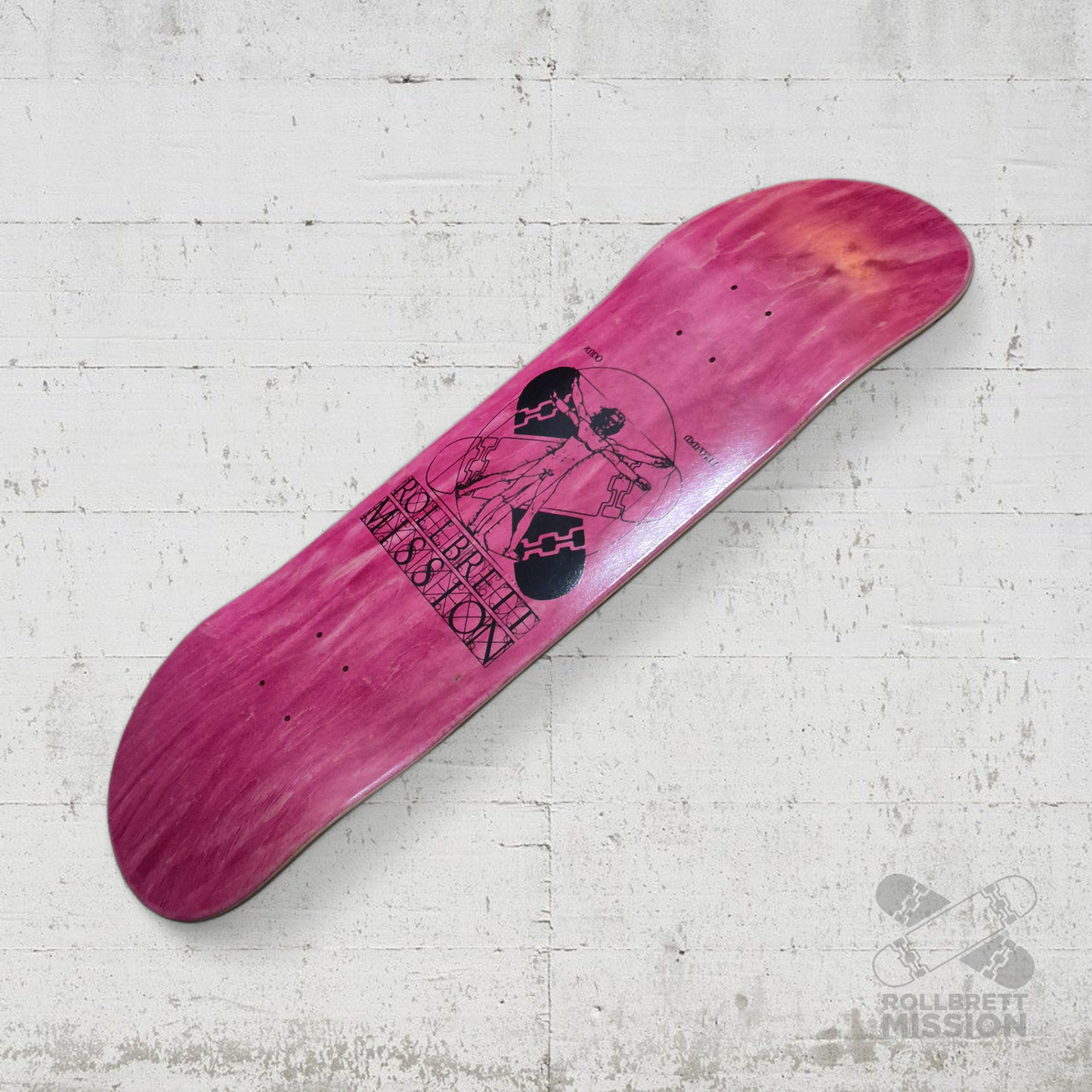 Rollbrett Mission KURZER ZWILLING Vitruvian 9.0 Short Twintail Deck