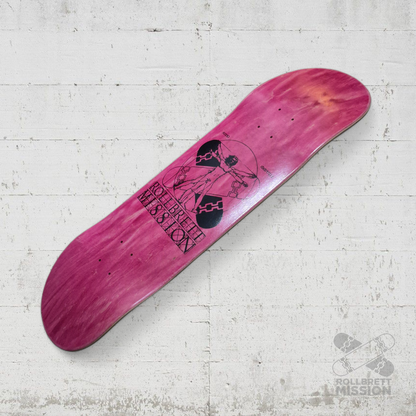 Rollbrett Mission KURZER ZWILLING Vitruvian 9.0 Short Twintail Deck