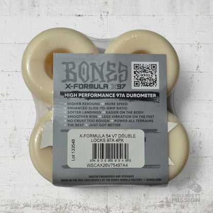 Bones X-Formula 97A 54mm Double Lock V7 Shape Annuals Wheels
