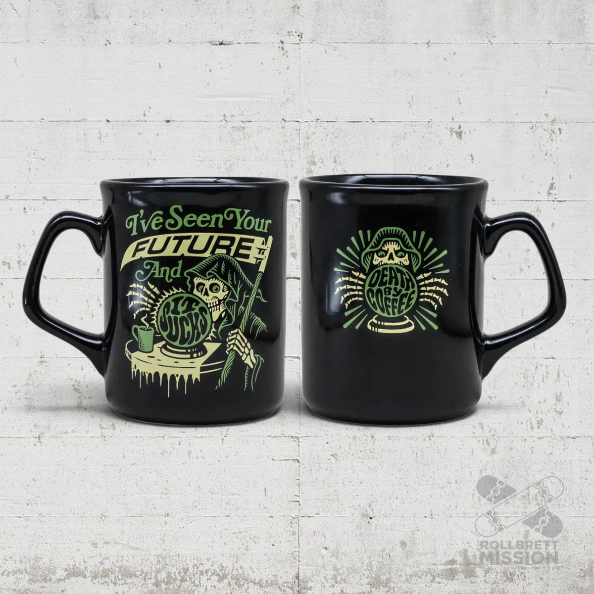 DEATH BY COFFEE Tasse Mug FUTURE
