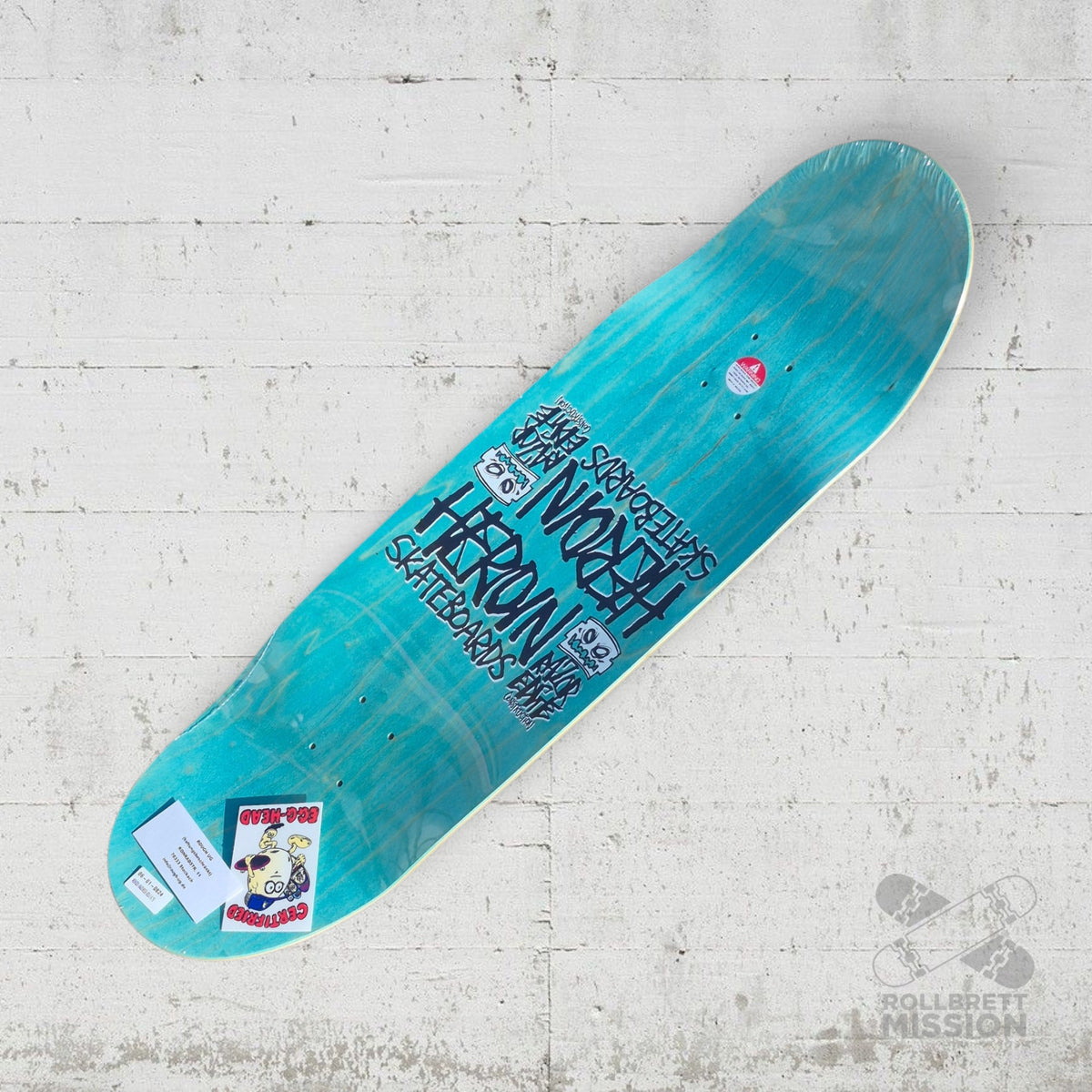 Heroin Skateboards Merged Razor Egg Gold 9.75 Deck