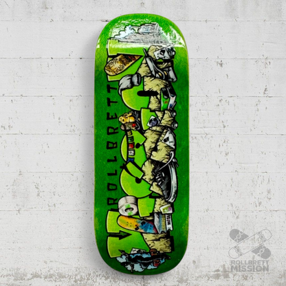 Custom x Rollbrett Mission Fingerboard Deck Shop Spirit 34mm Boxy Shape