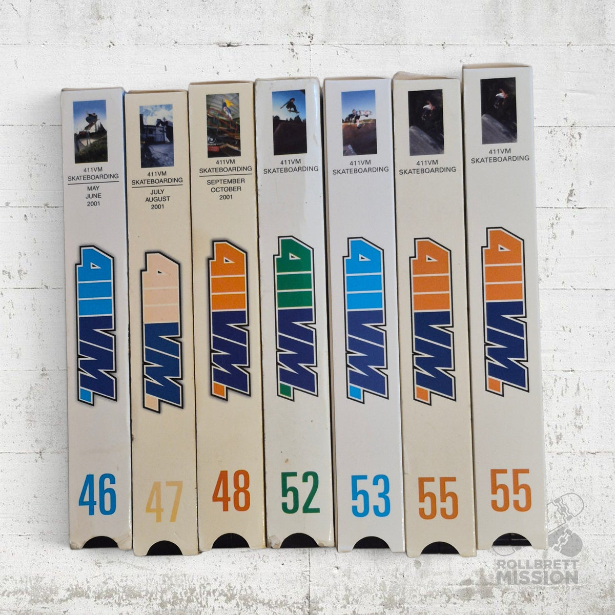 VHS Skatevideo 411VM Issue 46 47 48 52 53 55 2001 2002