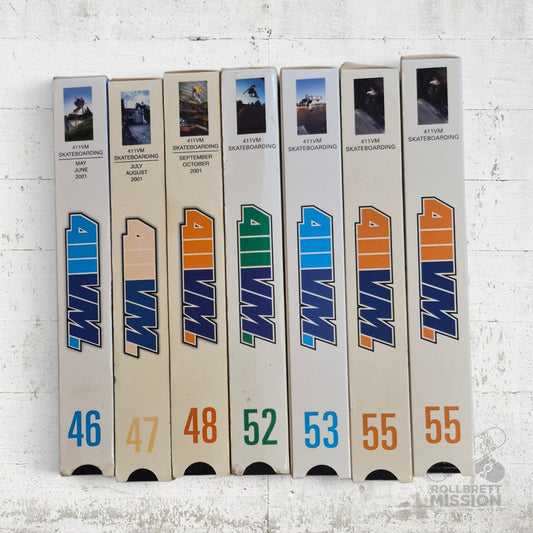 VHS Skatevideo 411VM Issue 46 47 48 52 53 55 2001 2002