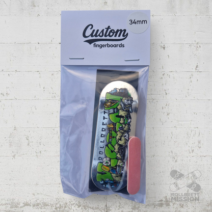 Custom x Rollbrett Mission Fingerboard Deck Shop Spirit 34mm