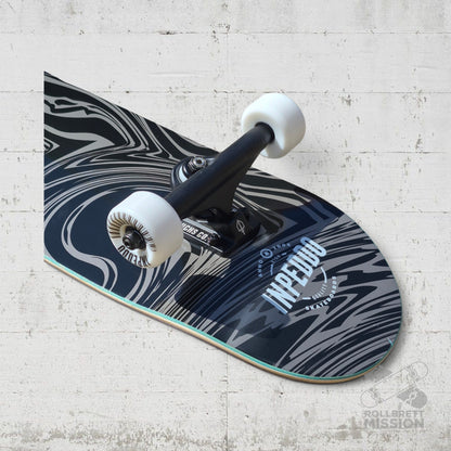 Inpeddo Short & Wide 8.0" Blurred Kids Complete Skateboard