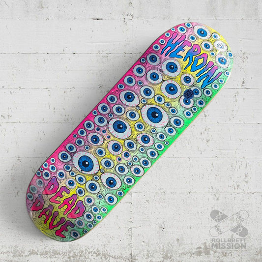 Heroin Skateboards Dead Dave Eyes 10.0 Deck