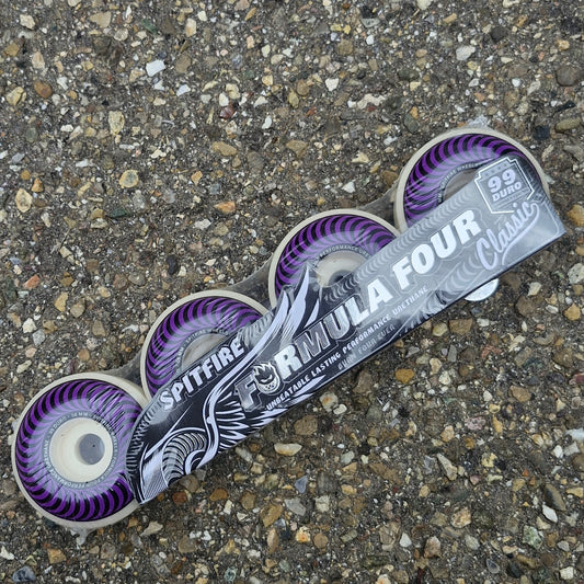 Spitfire F4 58mm 99A Classic purple Wheels