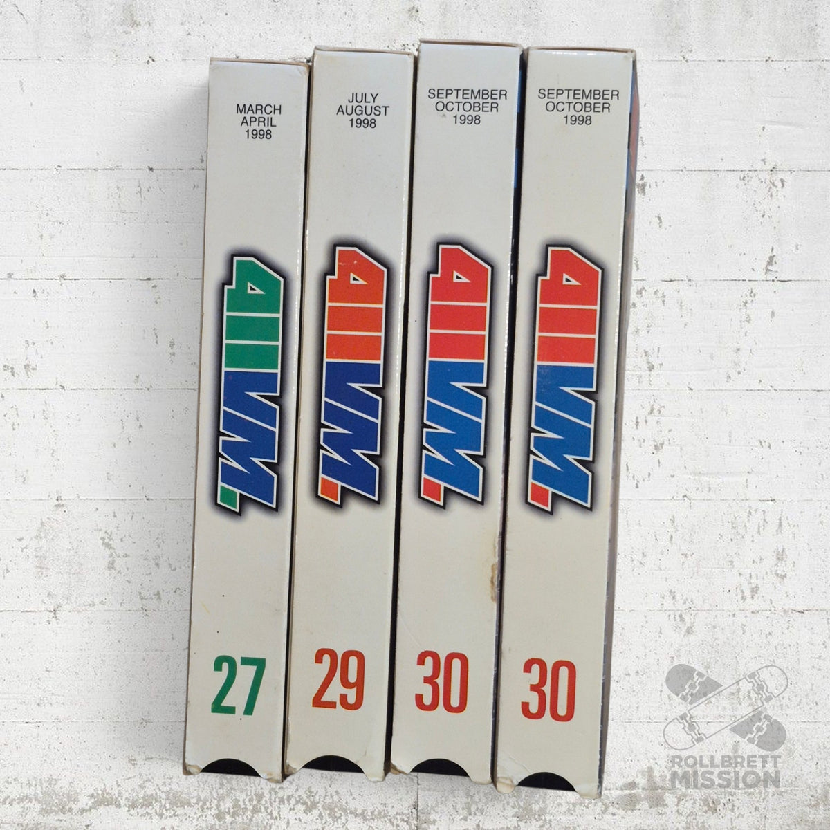 VHS Skatevideo 411VM Issue 27 29 30 1998