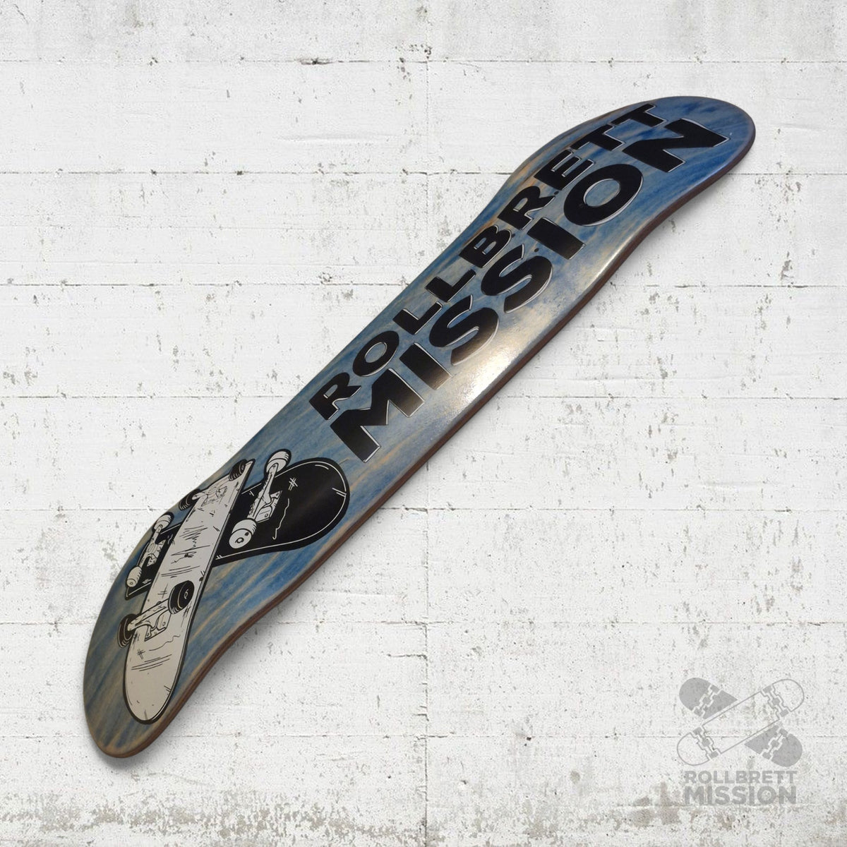 Rollbrett Mission KURZER ZWILLING 3D Logo 8.0 Short Twintail Deck
